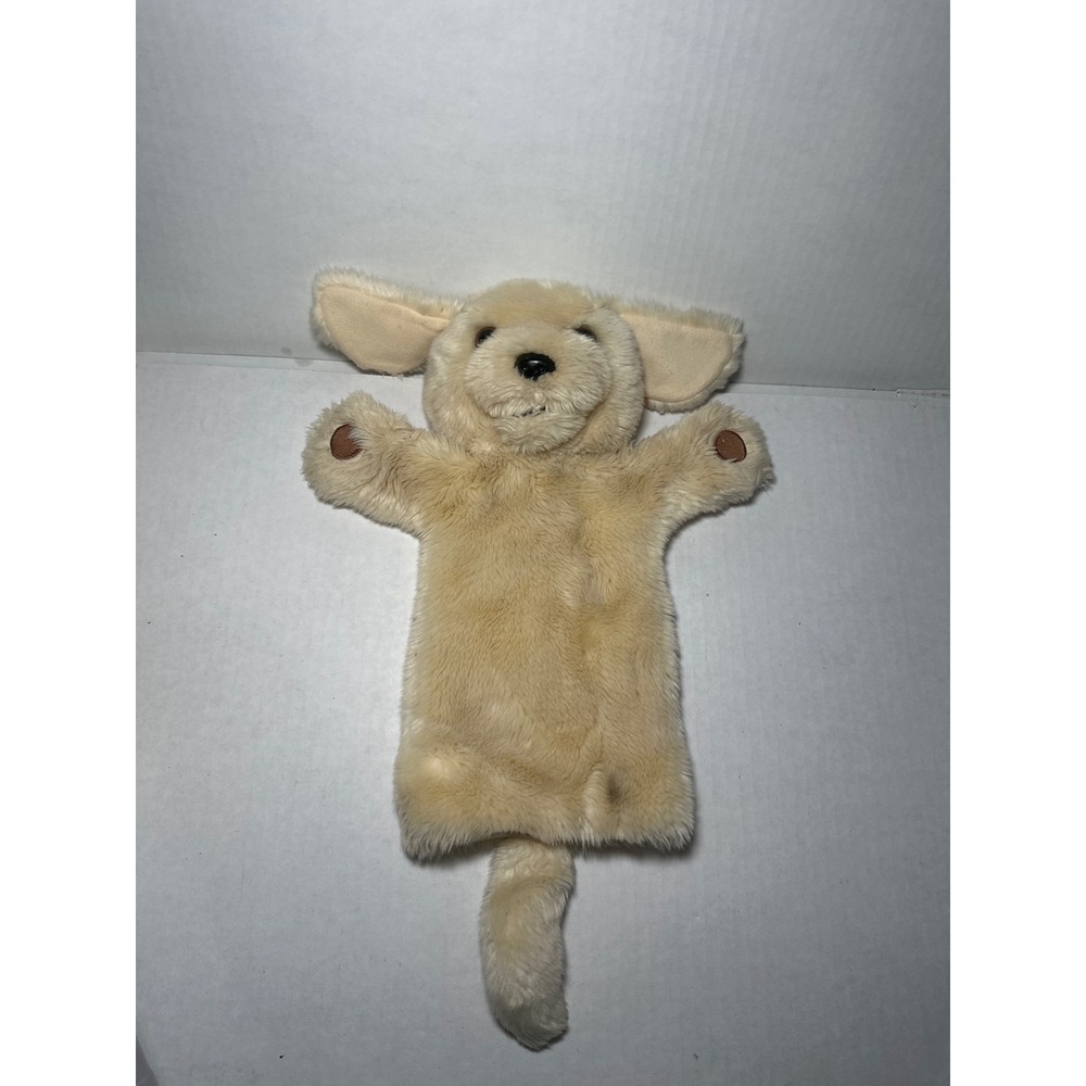 The Puppet Company Dog Hand Puppet Tan Plush Golden Retriever Lab Storytelling